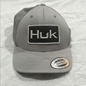 Huk Gray Snapback Cap
